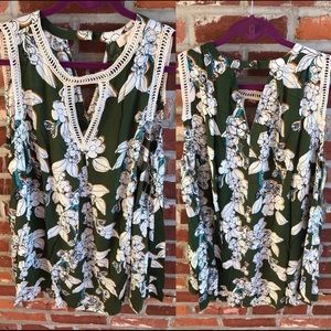 Olive Colored Paisley Tunic